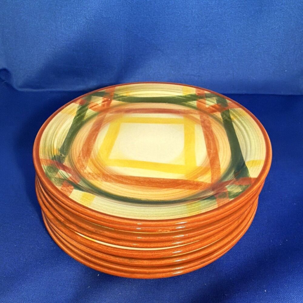 Set of 4 Vtg Vernon Kilns Vernonware Homespun Bread Plates 6.5" - 2 Sets Avail